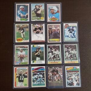 Ken Stabler NFL Football Card Collection - Multi Team Set Of 15